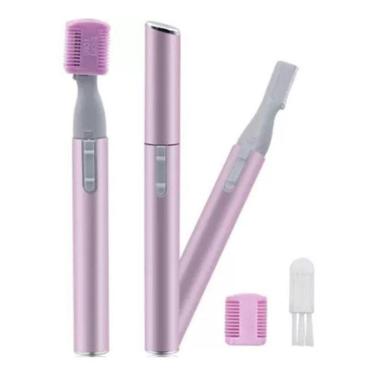 Imagem de Depilador Eletrico Bigode Aparador Pelo Facial Orelha - Rosa