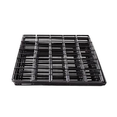 Imagem de Kit 5 Tela Aramada 30x30 Malha 2,5x5cm Memory Board Decoração Cercado Porquinho da Índia Expositor Loja Preto