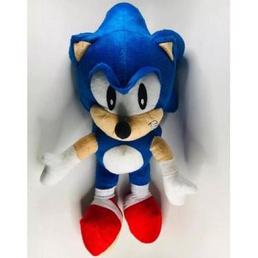 Boneco Pelucia Sonic Tails 50cm Novo Unissex Antialergico