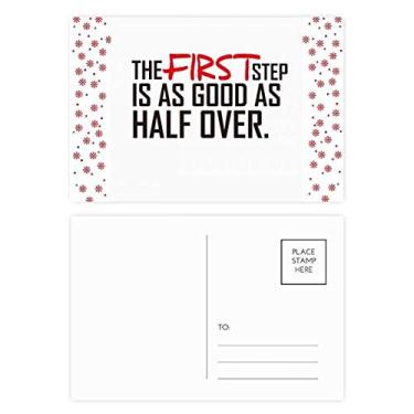 Imagem de Cartão postal The First Step Is As Good As Half Over Natal Celebração Cartão postal Blessing