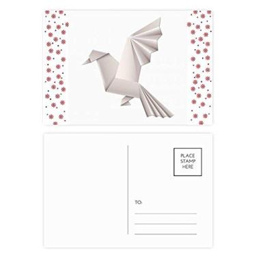 Imagem de Origami abstrato geométrico padrão de pombo Natal Natal flor celebração cartão postal cartão de bênção