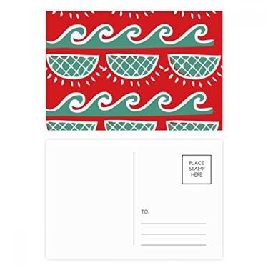 Imagem de Cartão postal Wave Mexico Totems Civilização Antiga Conjunto de cartões postais de aniversário