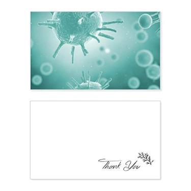 Imagem de Imagem de célula de criatura, microscópio, cartão de agradecimento, papel de aniversário, agradecimento de casamento