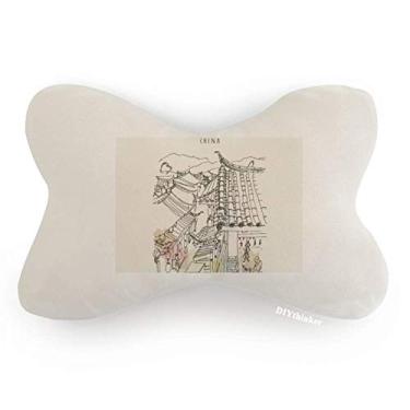 Imagem de DIYthinker Crowed House Peaceful Life Lijiang China carro acabamento pescoço decoração almofada apoio de cabeça almofada almofada