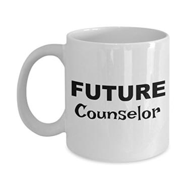 Imagem de Future Counselor Gifts â€“ Caneca de café Future Counselor â€“ Ideias de presente para mulheres ou homens conselheiros â€“ e aniversário para conselheiro