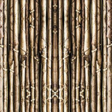 Imagem de Papel De Parede Adesivo 3D Textura Bambu Tranças - 10M