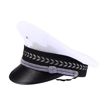 Imagem de Gadpiparty Trajes De Decoração Grega Para Marinheiros Chapéu Cosplay Chapéu Largo Chapéu De Guarda Chapéu De Aba Grande Chapéu Roupas Chapéu De Marinheiro Chapéu De Desempenho Marinha