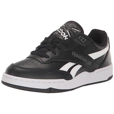 Imagem de Reebok Tênis de basquete unissex adulto BB 4000 II, Preto/branco/cinza puro, 34 BR