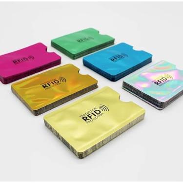 Imagem de Proteja e organize seus cartões com estilo com o nosso Porta-Cartão ANTFURTO | Anti Fraude | Anti RFID | NFC Trava Sinal De Transmissão (Prata)