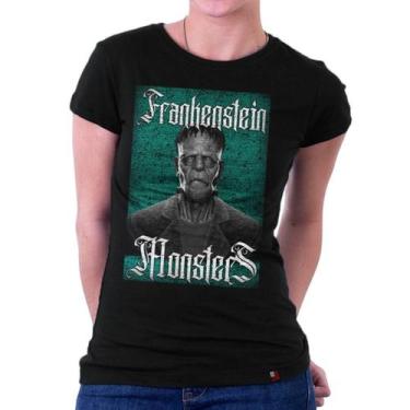 Imagem de Camiseta Baby Look Frankenstein Filme Terror Série - King Of Geek