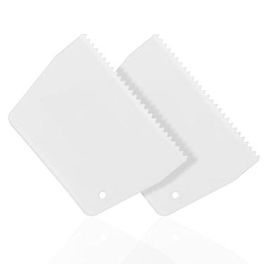 Imagem de Espalhador de cola entalhada espátula de plástico entalhada espátula de plástico entalhada 3/16" dente, espalhador de piso de madeira epóxi (2)