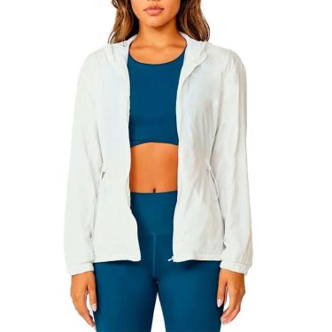 Imagem de Jaqueta Alongada Alto Giro Feminina Bomber Tendência Outono Inverno Com Capuz-Feminino