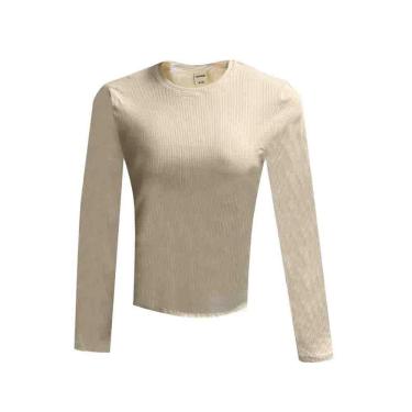 Imagem de Blusa Básica Hering Feminina Manga Longa Branca-Feminino