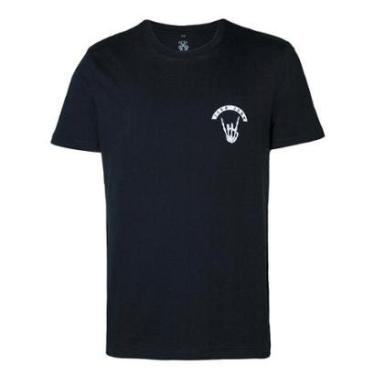 Imagem de Camiseta John John Masculina Regular Hang Skull Preta-Masculino