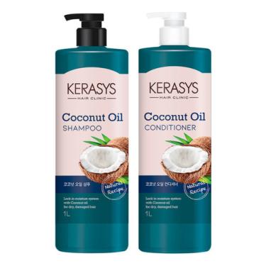 Imagem de  Kerasys Coconut Oil Shampoo 1l + Condicionador 1l