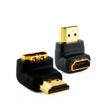 Imagem de Adaptador MD9 HDMI (M) x HDMI (F) 90 Graus Fixo