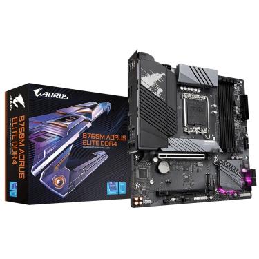 Imagem de Placa Mãe Gigabyte B760M Aorus Elite DDR4 LGA 1700 B760 mATX DDR4