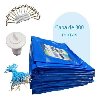 Imagem de Capa Piscina 5X2,5 Térmica+Limpeza+Proteção Uv+Kit - Acquacapas