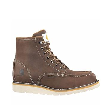 Imagem de Carhartt Men's 6 Inch Waterproof Wedge Steel Toe Industrial Boot, Tan Oil Tanned Leather, 13 W US