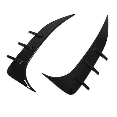 Imagem de 1 par de Divisor Lateral do Pára-choque Traseiro ABS Preto Brilhante e Elegante Spoiler de Ventilação do Pára-choque Traseiro para 2 Séries F44 Gran Coupe M Modificação do