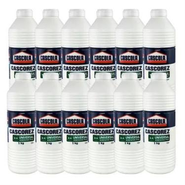 Imagem de Cola Branca Universal 01 Kg - Cascorez Kit Com 12 Und - Cascola