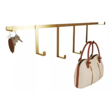 Imagem de Cabideiro Parede Decorativo Pendurador GanchosFerro45x16x5 - RDS, Cabi