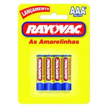 Imagem de Pilha Rayovac Amarelinha Palito com 4, 4 unidades