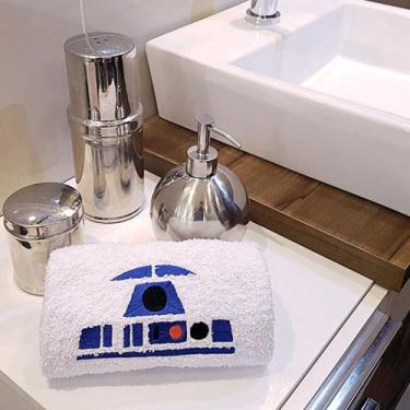 Imagem de Toalha de Rosto Star Wars R2D2 Droid Azul - Life Geek