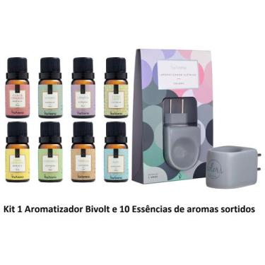 Imagem de Aromatizador Difusor Elétrico Porcelana Bivolt + 10 Essências Via Arom