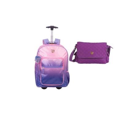 Imagem de Mochila 2em1 Rodas e Costas Capricho Lantejoula Original