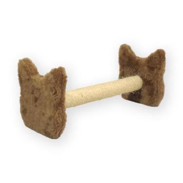Imagem de Arranhador Para Gatos Com Sisal Poste Horizontal Cara de Gato - Miupet