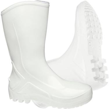 Imagem de Bota De Pvc Galocha De Borracha Branca Antiderrapante Faxina (Branco, BR, Adulto, Numérico, 37)