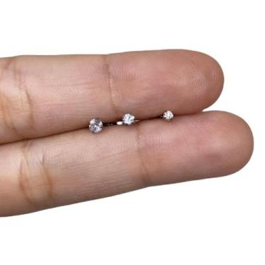 Imagem de Piercing Tragus Ponto De Luz com Zircônia todos os Tamanhos - RaraStee