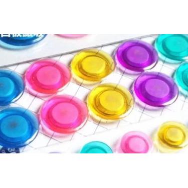 Imagem de 50 Botões Magnéticos Ímã Painel Geladeira Mural Foto Recados - PL