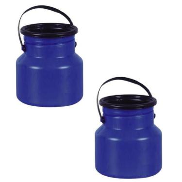 Imagem de 2 Vasilhame Leiteira Galão 2 Litros De Leite Bombona Injesul