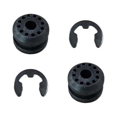 Imagem de 2 peças buchas de ligação de mudança de caixa de transferência com clipes eletrônicos, kit de buchas de anilhas de alavanca de controle de mudança de transferência compatível com Dodge Ram 1500 2500