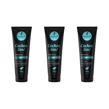 Imagem de Gel Creme Haskell Cachos Sim 240G - Kit Com 3Un
