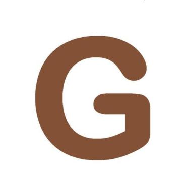 Imagem de Letras em EVA Alfabeto Marrom - 14cm - Extra Festas, G