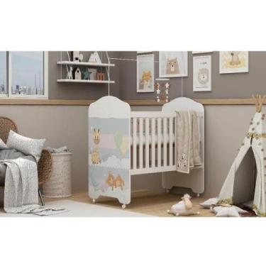 Imagem de Berço lua mundo encanto 070/130 2 em 1 - branco - gelius móveis - Vill