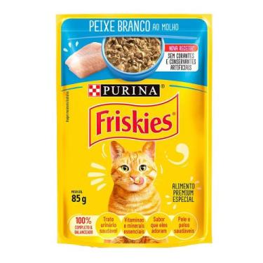 Imagem de Sachê Friskies Peixe Branco ao Molho Purina 85g, Peixe Branco ao Molho