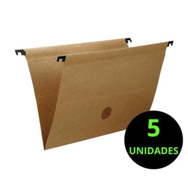 Imagem de Pasta Suspensa Kraft Com Acessórios Kit 5 unidades - Golden Kraft