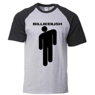Imagem de Camiseta Billie Eilish - Alternativo basico, Cinza-Preto / M