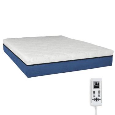 Imagem de Colchão Magnético Massageador - Eco Master - Eco New, Azul, Queen