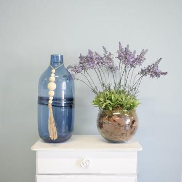 Imagem de Arranjo de Lavanda Artificial no Vaso de Vidro  Formosinha