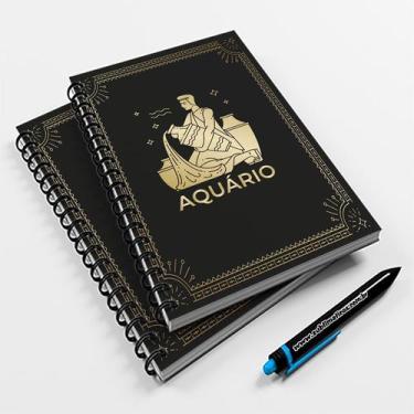Imagem de Caderno Universitário 96fls Signo Aquário - Premium