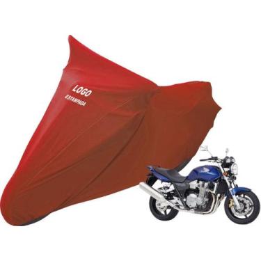 Imagem de Capa Para Moto Honda Cb1300 Alta Resistência Com Logo - Mz, Vermelha