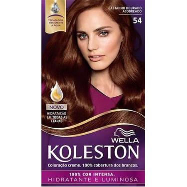 Imagem de Tintura Koleston Coloração Permanente - 54 Castanho Dourado Acobreado 
