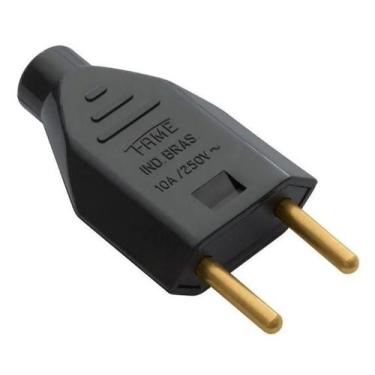 Imagem de Plugue Macho Fame 2P 10A 250V Preto