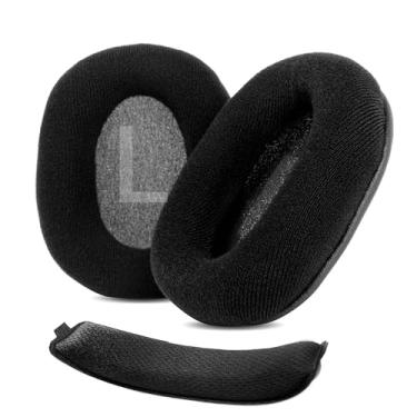 Imagem de ACCOUTA Almofadas de fone de ouvido compatíveis com Logitech G633 G635 G933 G935 Fones de ouvido de substituição com tecido quente e macio e espuma de alta densidade
