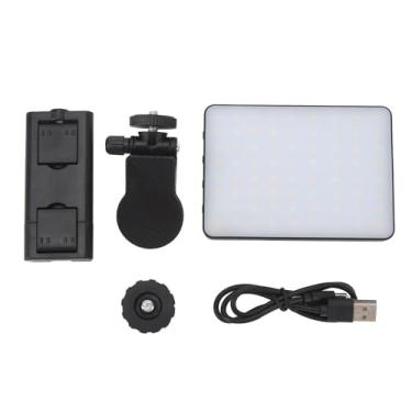 Imagem de Iluminação de videoconferência Vomeko, luz de webcam, escurecimento contínuo de 3 temperaturas de cor 3000K a 9900K tipo C luz de preenchimento de clipe de carregamento, para